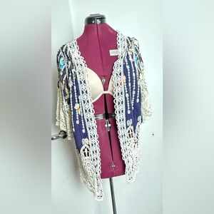 Bohemian Crochet Lace Kimono